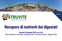 Recupero di nutrienti dai digestati