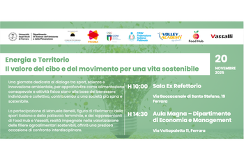 Energia e Territorio | Il valore del cibo e del movimento per una vita sostenibile