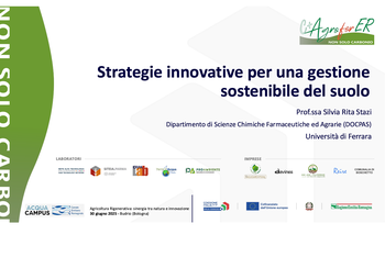 Strategie innovative per una gestione sostenibile del suolo