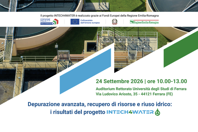 Depurazione avanzata, recupero di risorse e riuso idrico: i risultati del progetto Intech4Water