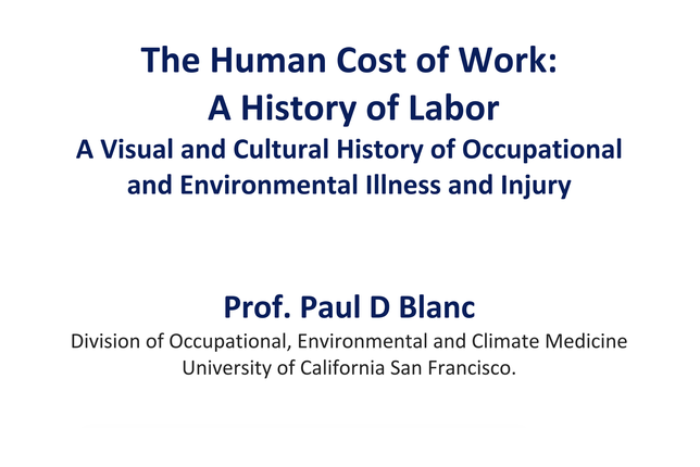 Seminario - The Human Cost of Work: A History of Labor