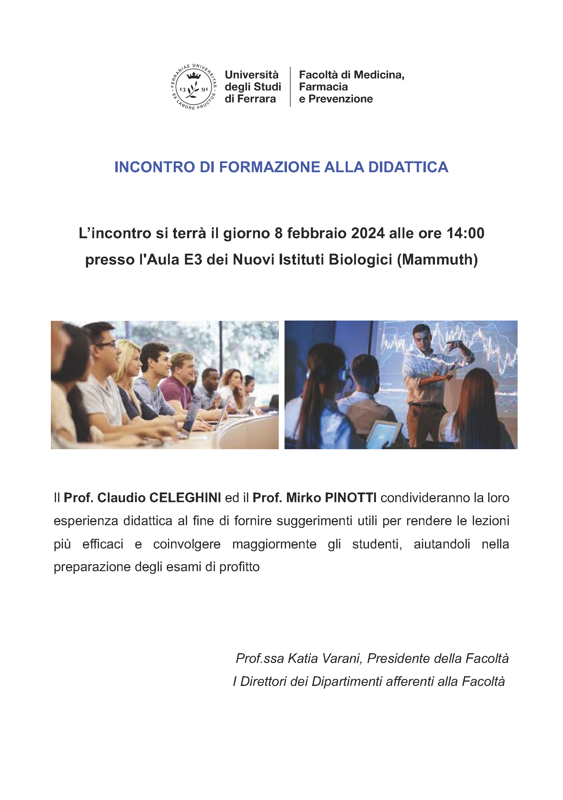 Locandina per Incontro di Formazione alla Didattica Facoltà.png